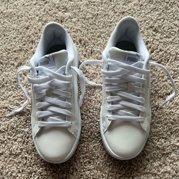 Puma White Memory Foam Sneakers - Picture 2 of 9